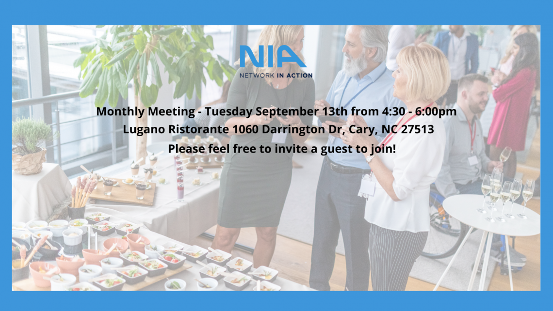 Monthly NIA Meeting 4:30-6:00