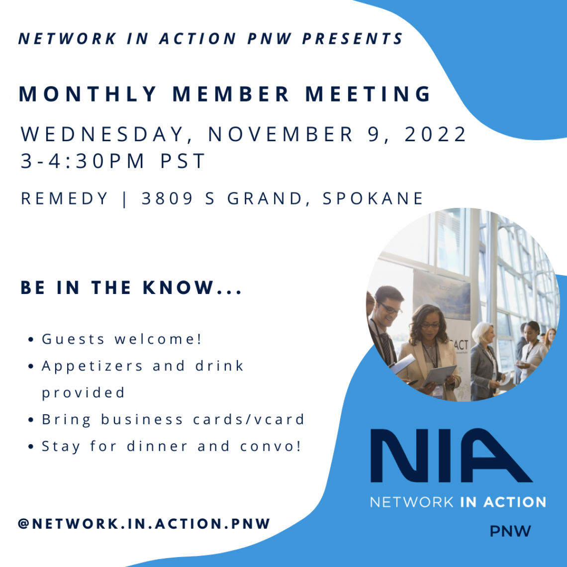 Network In Action | Business Solutions & Networking Group | Member Meeting