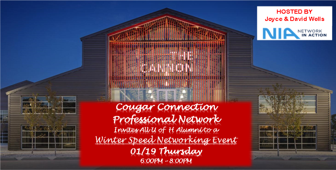 Cougar Connection U of H Alumni Winter Speed Networking Event