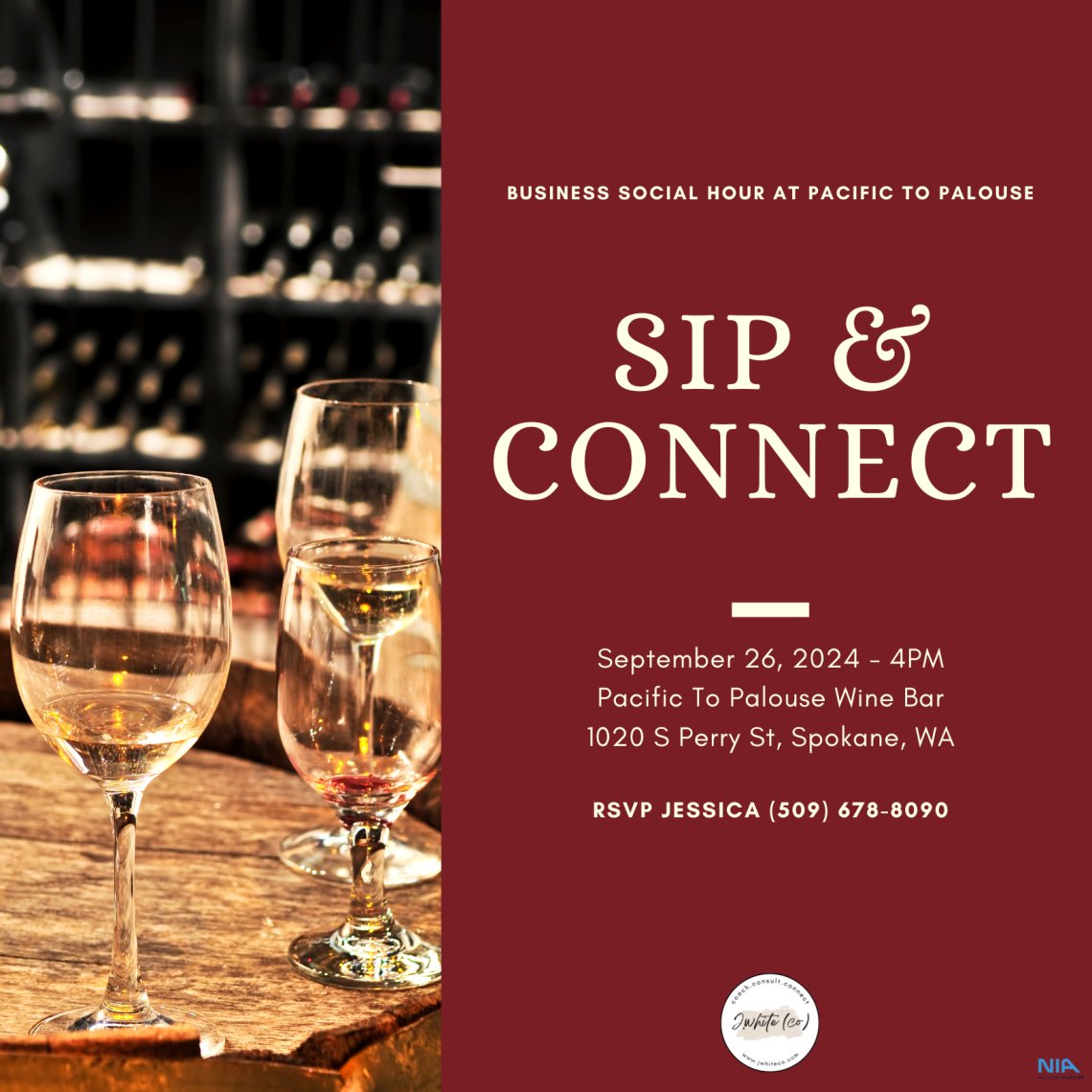 Sip & Connect: Business Social Hour at Pacific To Palouse!