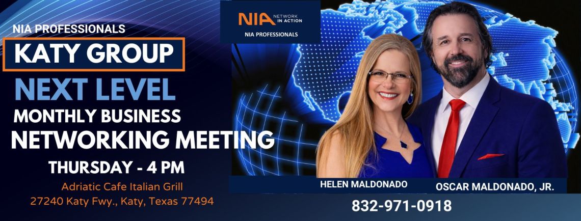 NIA KATY GROUP - REQUIRED MONTHLY BUSINESS MEETING