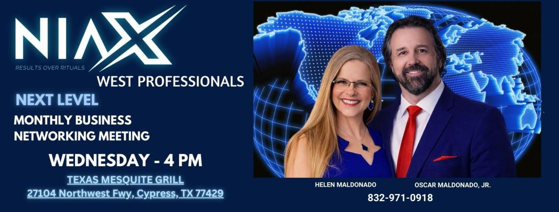 NIAX WEST PROFESSIONALS MONTHLY NETWORKING MEETING