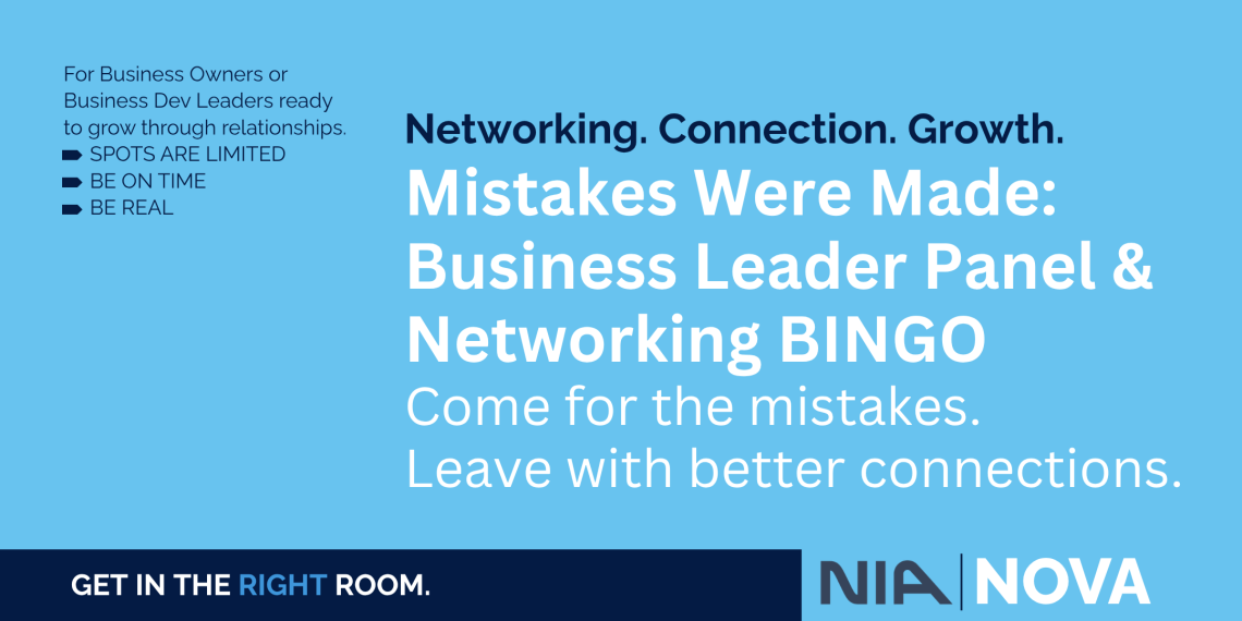 Mistakes Were Made: Arlington Business Leaders Networking Event