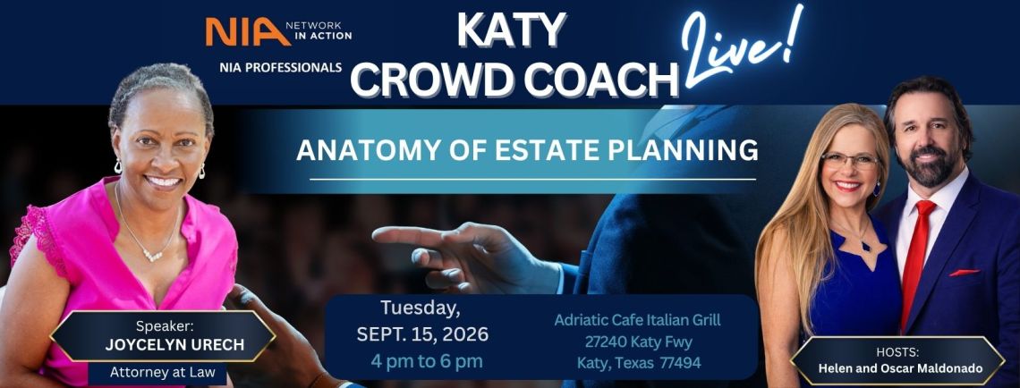CROWD COACH KATY - FEATURING JOYCELYN URECH - ATTORNEY AT LAW