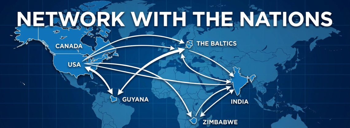 Network With The Nations - 10 AM EST | 9 AM CST | 8 AM MST | 7 AM PST | 7:30 PM Kolkata, India