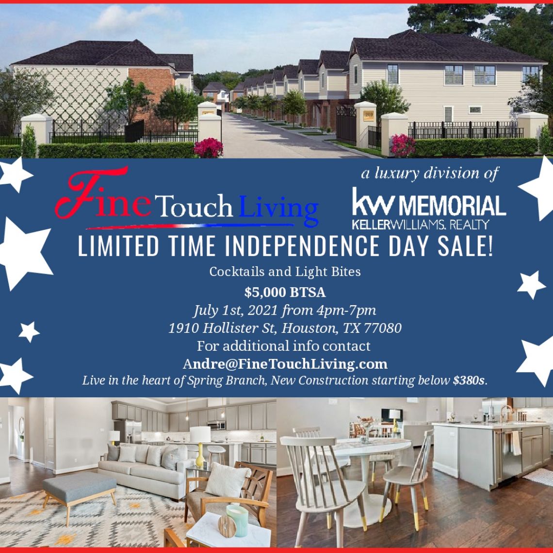 Independence Day Event Invite by Andre Vysotskiy Fine Touch Living/KW