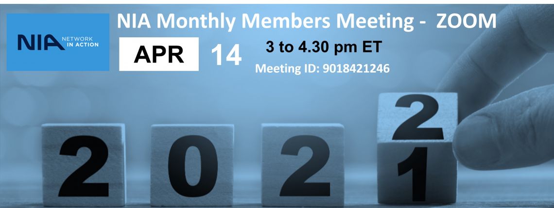 NIA Monthly Members Meeting - Zoom