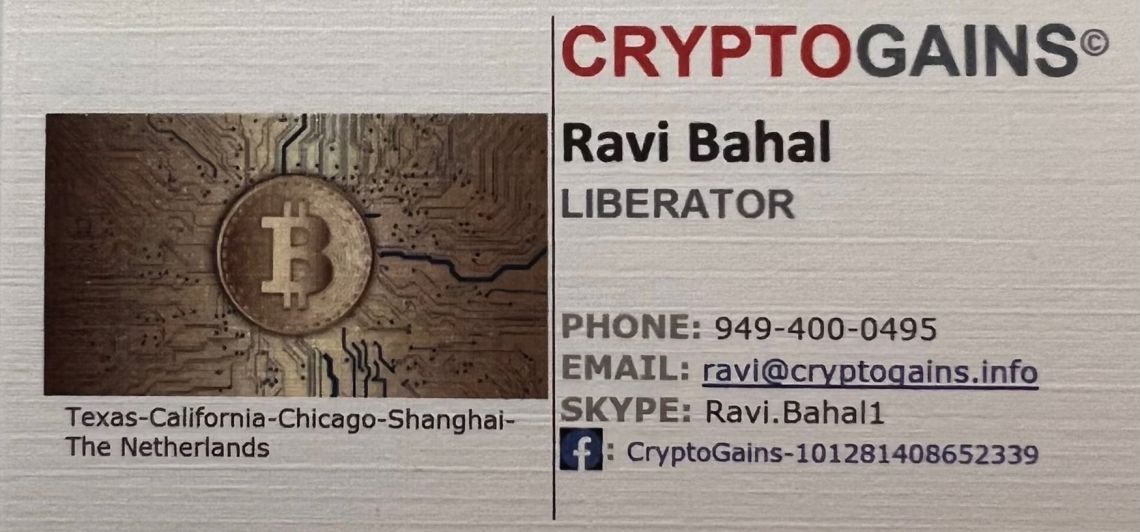(Crypto Currency) Ravi Bahal