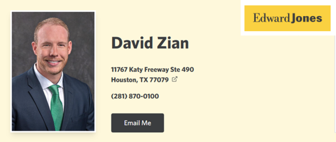 (Financial Advisor) David Zian