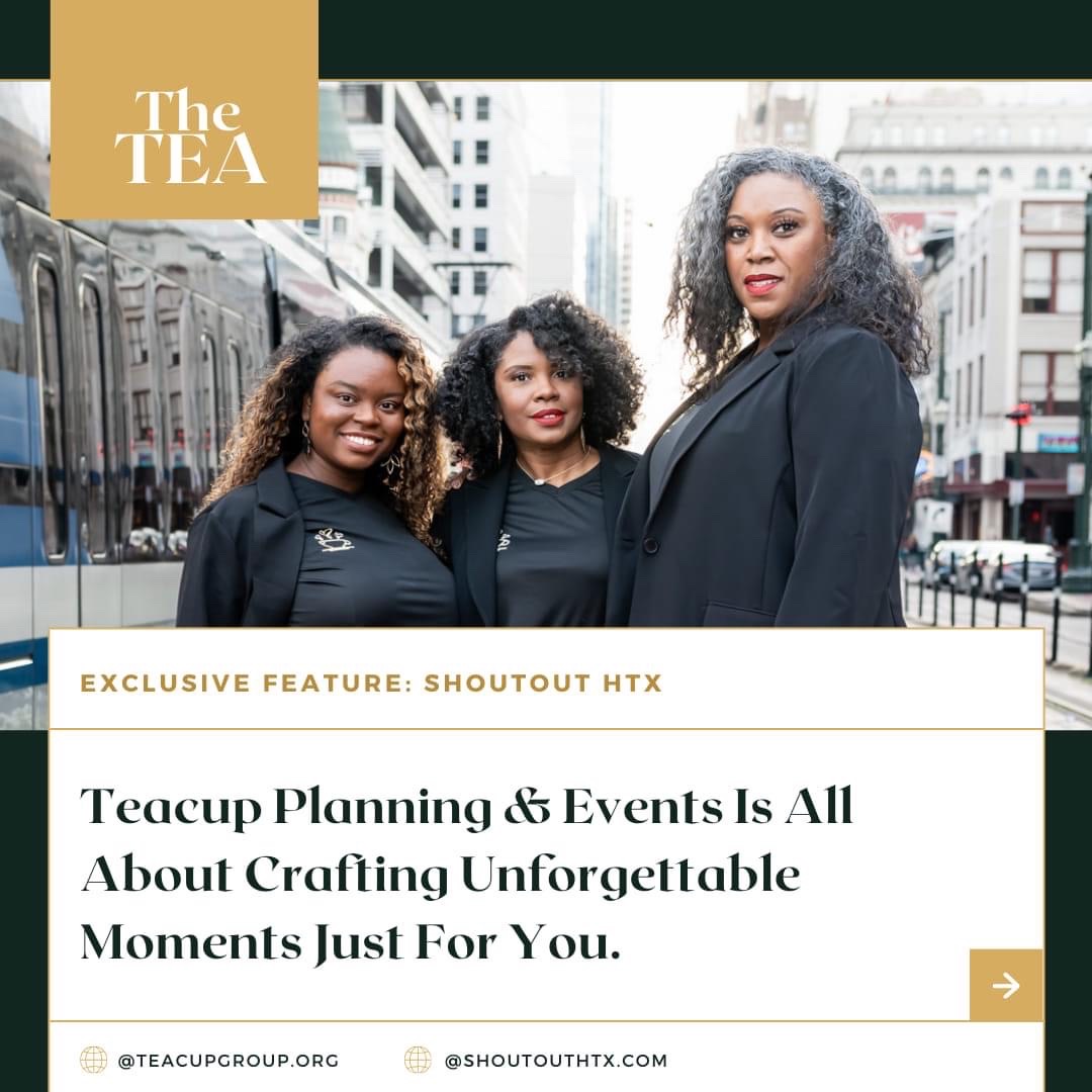 I had the opportunity to sit down with Shoutout HTX digital magazine to talk a bit about Teacup and facing adversity with goals. <br /><br />Beyond grateful and excited!<br /><br />Check out our latest feature. https://shoutouthtx.com/meet-shenette-prevo-international-event-wedding-decor-professional/<br /><br />