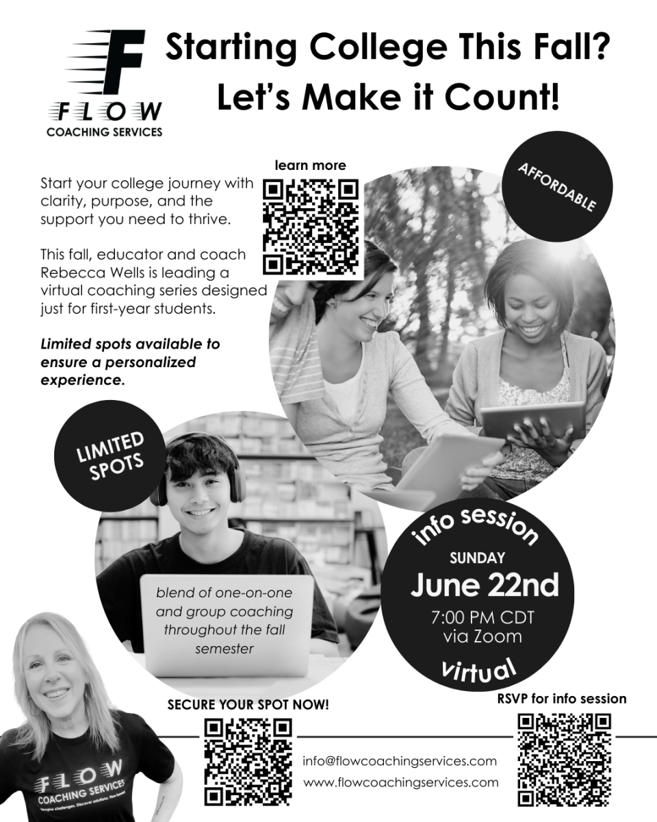 Happy Graduation Season! If you know a high school graduate who could use some support during their first semester of college, I'd love to chat with the graduate and his/her parents. I'm hosting a general info session on June 22, but families can meet privately with me (via Zoom) by booking here: https://calendly.com/flowcoachingservices-info/learn-more-coaching-connection-series-fall-2025