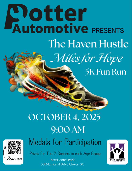 Please join The Haven Men’s Shelter as a participant or a sponsor! Would love to have everyone part of our mission! 
