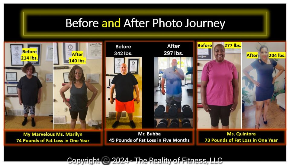Amazing Clients who Transformed their Bodies, Improved their Health, and overcame various Injuries/ Illnesses!