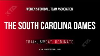 2021 Carolina Dames Women's football team. Proud members of the Women's Football League Association.